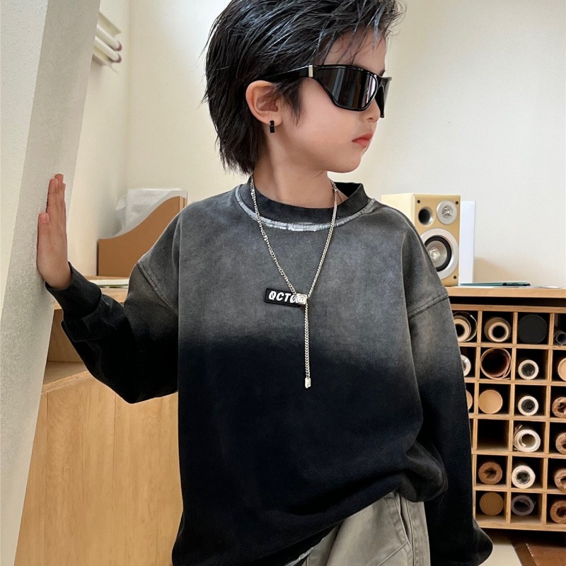 Street Fashion Korean Girl - Chłopięce Dziewczęce Koszulki T-shirty Jesień 2025