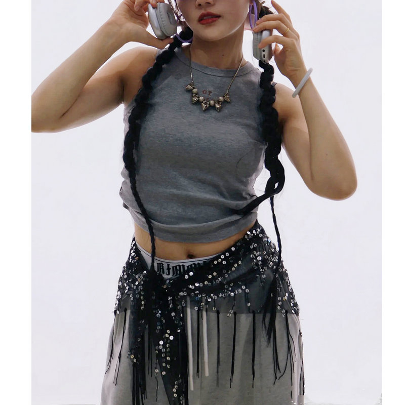 Street Fashion India - Modny cekinowy pas do tańca brzucha