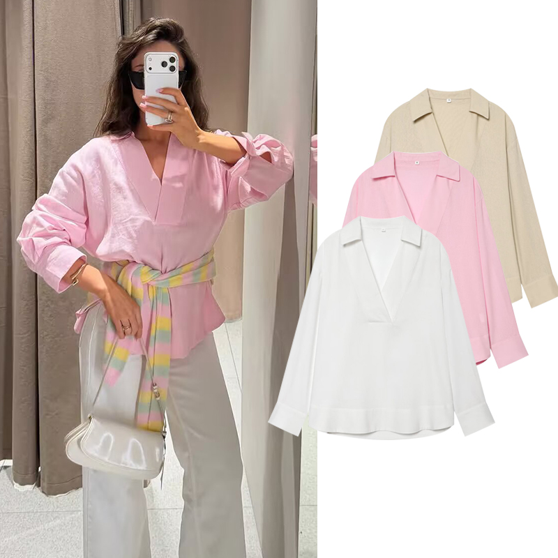 Street Fashion Youth - Jesienne Nowe Damskie Koszule 2026 Modne