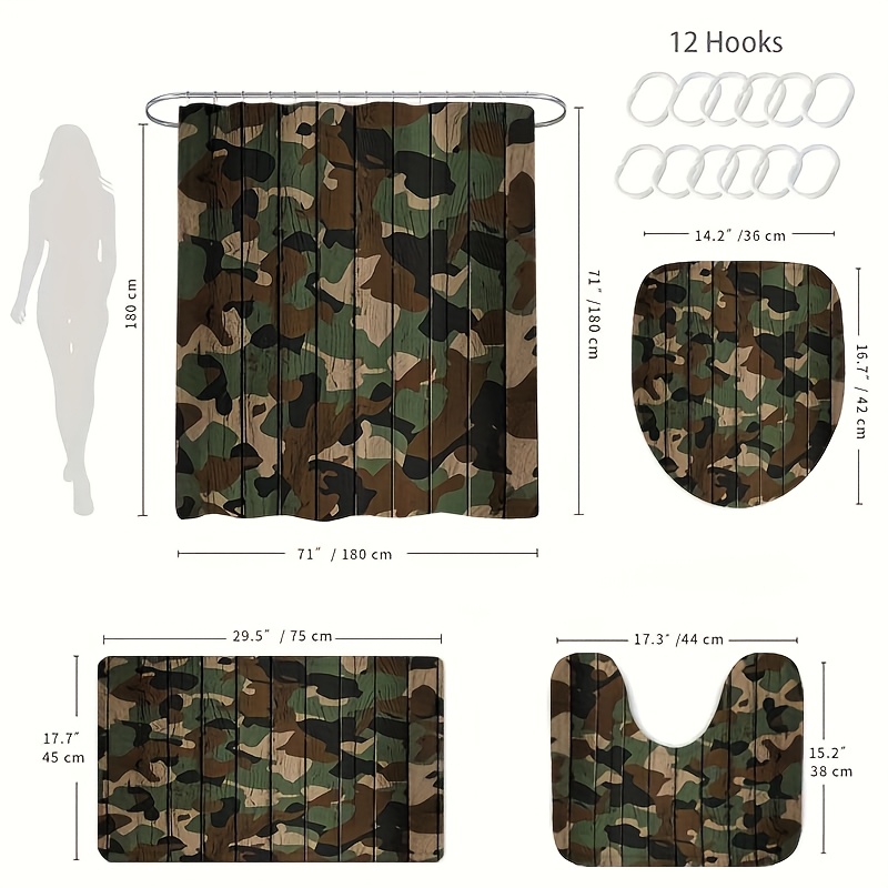 4-częściowy zestaw zasłon prys – Camo Pattern Set recenzja i cena