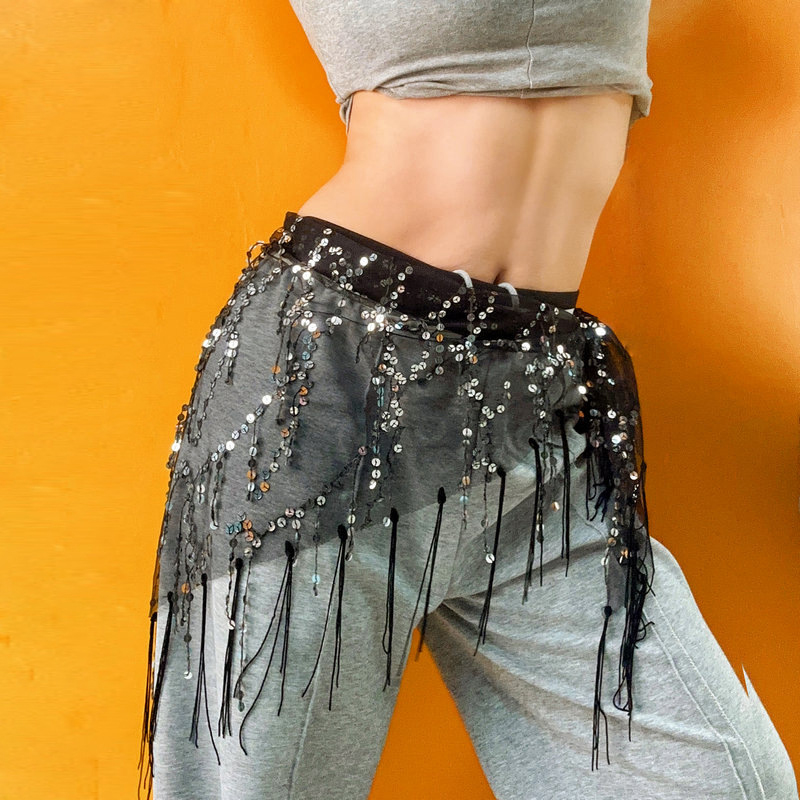 Modny cekinowy pas do tańca br – Street Fashion India recenzja i cena