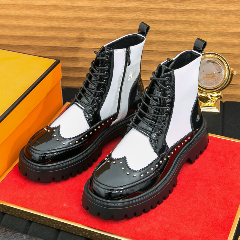 Męskie botki z nitami, jesienn – Parade Fashion Street recenzja i cena