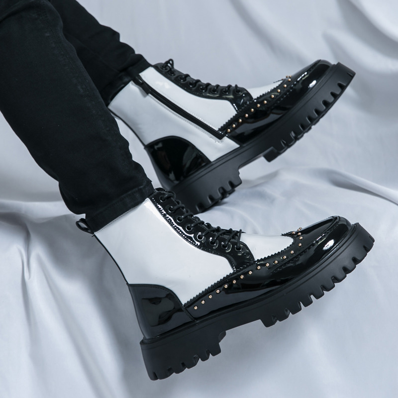 Męskie botki z nitami, jesienn – Parade Fashion Street recenzja i cena