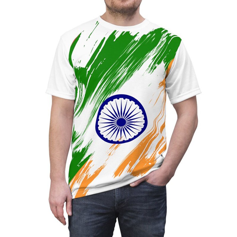 India Flag Print T-shirt Men's – Street Fashion India recenzja i cena