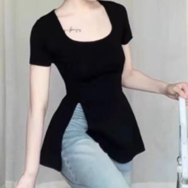 Letnie koszulki damskie z rozc – Street Fashion Korean Girl recenzja i cena