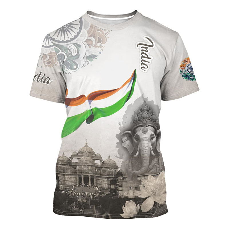 Koszulka męska z nadrukiem fla – Street Fashion India recenzja i cena