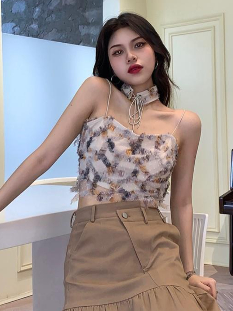 Damskie letnie crop topy z nad – Street Fashion Korean Girl recenzja i cena