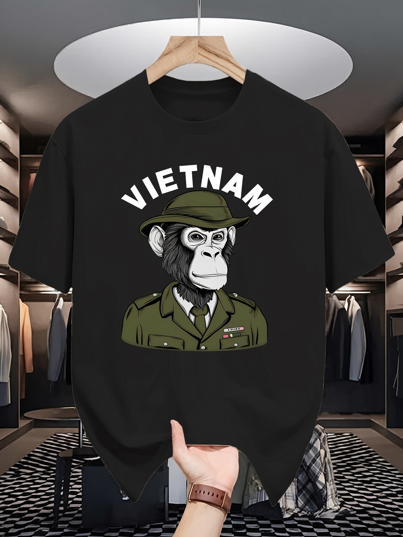 Męska bawełniana koszulka z na – Street Fashion In Vietnam recenzja i cena