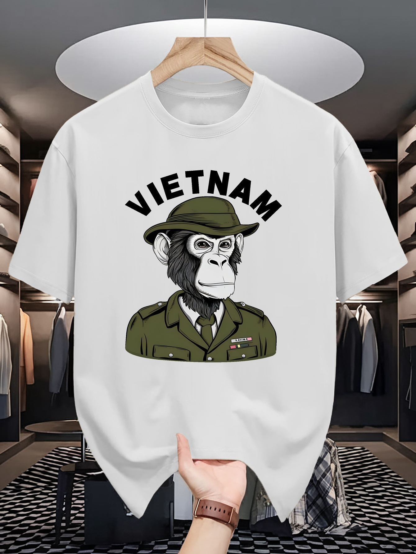 Męska bawełniana koszulka z na – Street Fashion In Vietnam recenzja i cena
