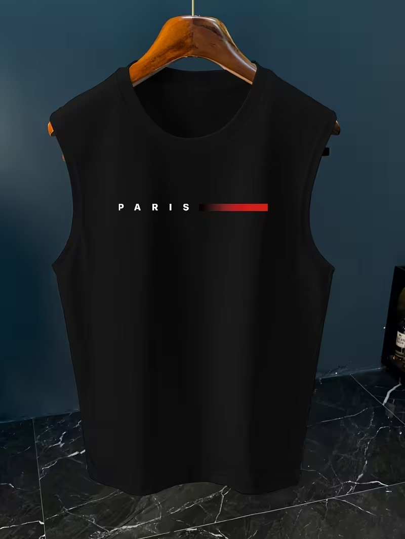 Męski minimalistyczny tank top – Street Fashion Paris recenzja i cena