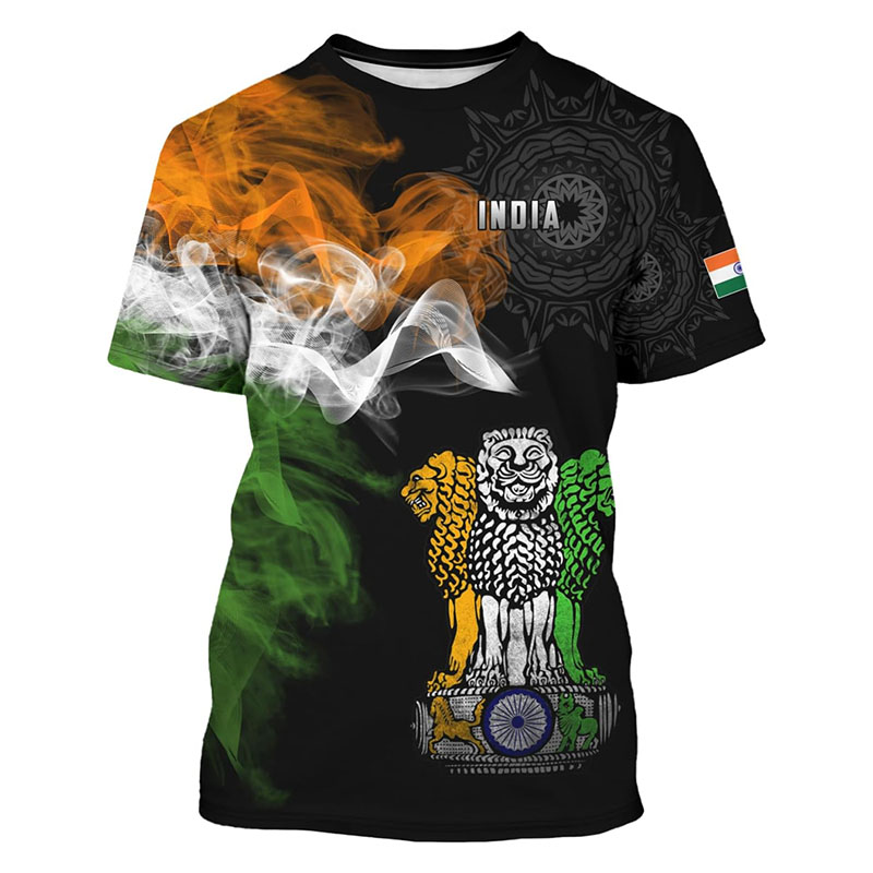 India Flag Print T-shirt Odzie – Street Fashion India recenzja i cena