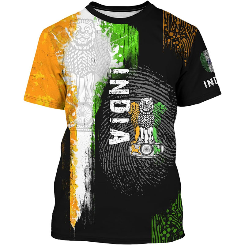 India Flag Print T-shirt Odzie – Street Fashion India recenzja i cena