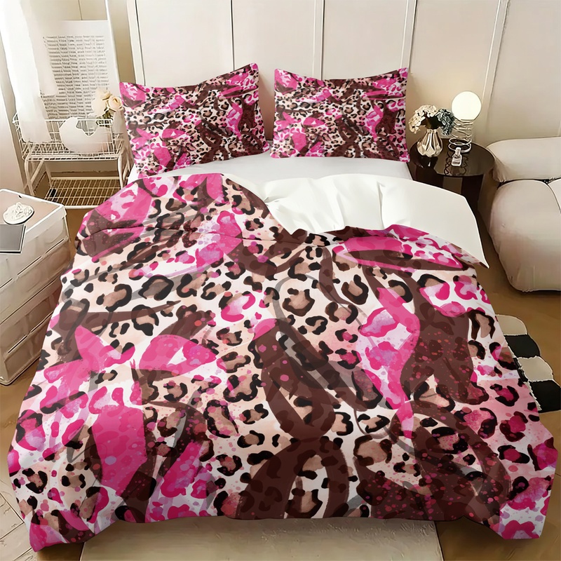 Różowy Zestaw Poszewek na Kołd – Camo Pattern Set recenzja i cena